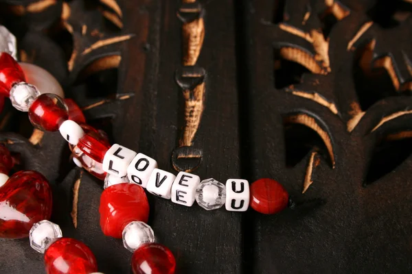 Valentine Beads — Stock Photo, Image