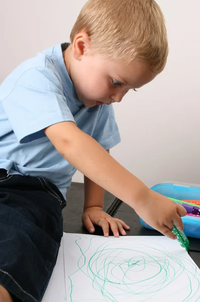 Toddler Drawing — Stock Photo, Image