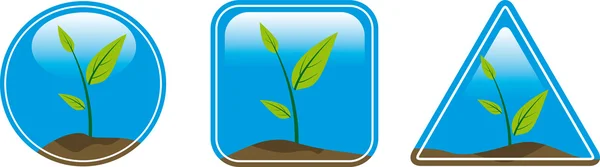 Växt-ikonen — Stock vektor