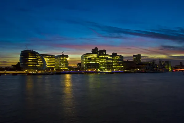 Prefeitura Londres Crepúsculo Outono — Fotografia de Stock