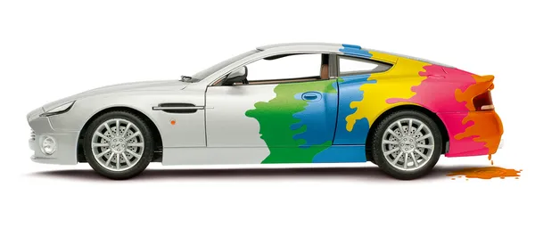 Um carro colorido — Fotografia de Stock