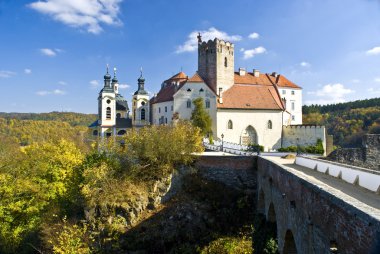 Vranov nad Dyji the old czech castle clipart