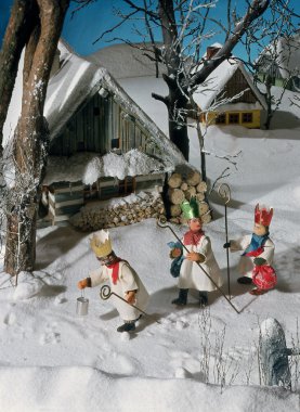 karda yürürken üç Kral