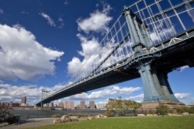 Manhattan Bridge in New York clipart