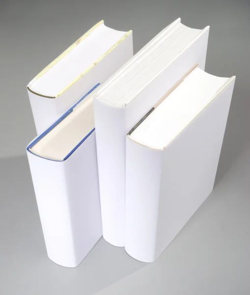A linha de livros em branco — Fotografia de Stock