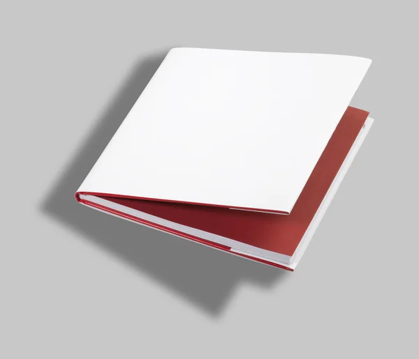 Copertina libro bianco w percorso di ritaglio — Foto Stock