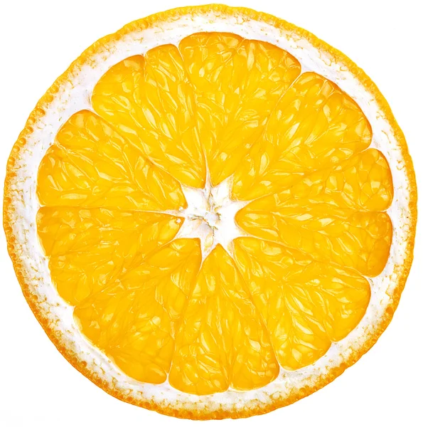 Cut Throught Healthy Fresh Juicy Orange — Zdjęcie stockowe