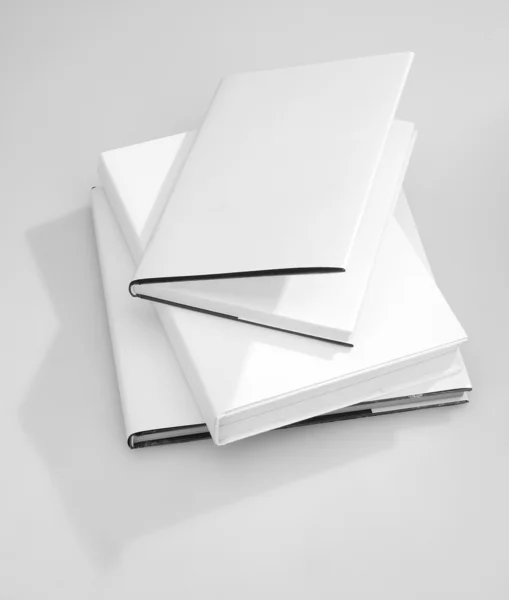 Capa Livro Branco Branco — Fotografia de Stock