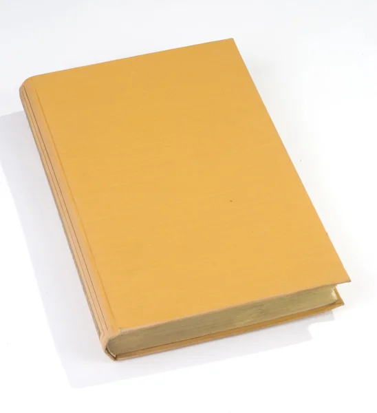Leerer Alter Bucheinband Gelb — Stockfoto