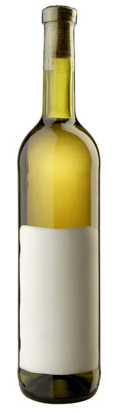 La bottiglia di vino bianco w clipping — Foto Stock