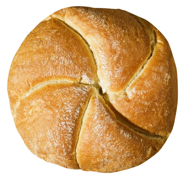 Pão Quente Recém Assado Com Uma Crosta Vitrificada — Fotografia de Stock