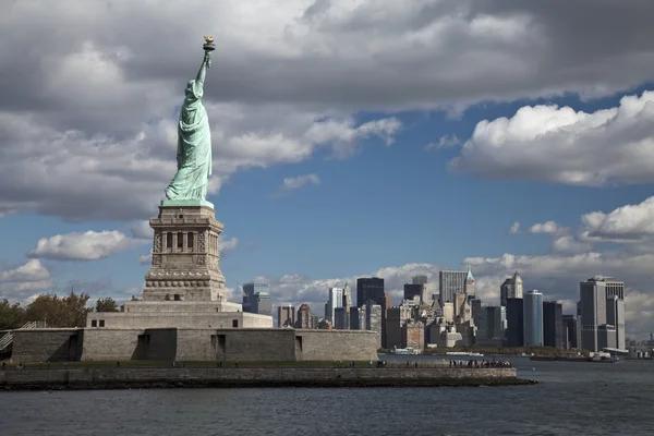 Das New York City Manhattan Panorama Mit Königinnen Und Brooklyn — Stockfoto