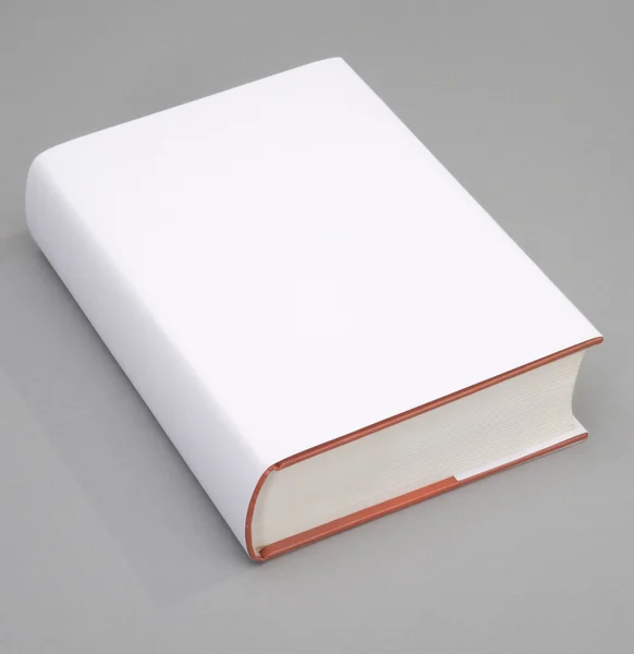 Üres Könyv Borító Fehér — Stock Fotó