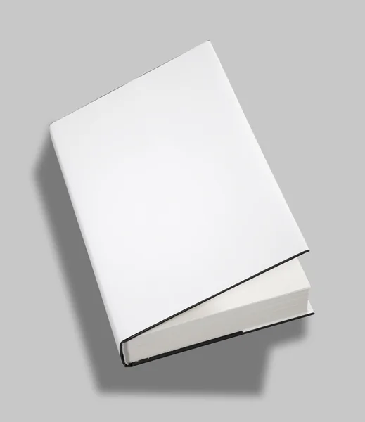 Κενό Βιβλίο Ανοιχτό Κάλυμμα Λευκό Απόκομμα Διαδρομή — Φωτογραφία Αρχείου
