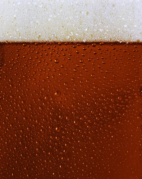 Dewy Black textura de vidro de cerveja — Fotografia de Stock