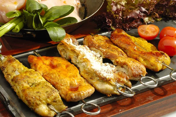 Various Kind Grilled Chicken Breast — Stock Photo, Image