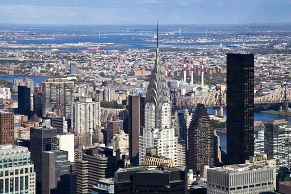 New York City Manhattan Panorama Met Queens — Stockfoto