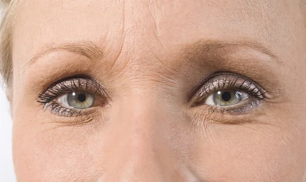 Lindos Olhos Femininos Com Maquiagem — Fotografia de Stock