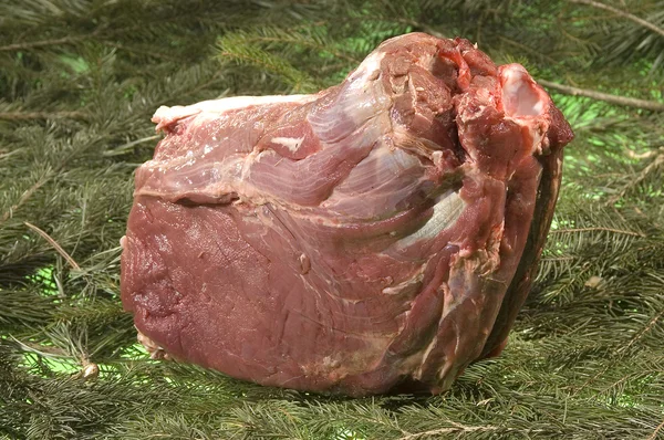 Der Wildschweinhals Das Stück Fleisch — Stockfoto