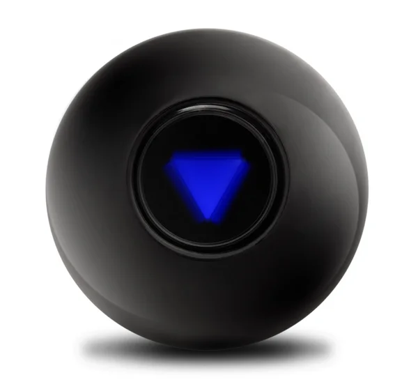Black Magic Ball Answer Outlook Good — Stock Photo, Image
