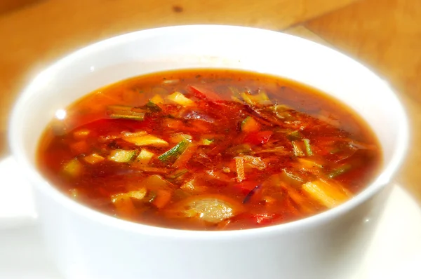 The minestrone soup — Stock Photo, Image