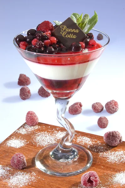 Pann cotta Dessert — Stockfoto