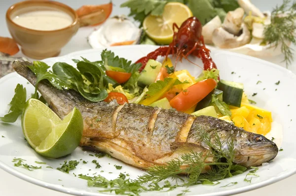 Grilled trout — Stock Image Grilled trout Stock Picture