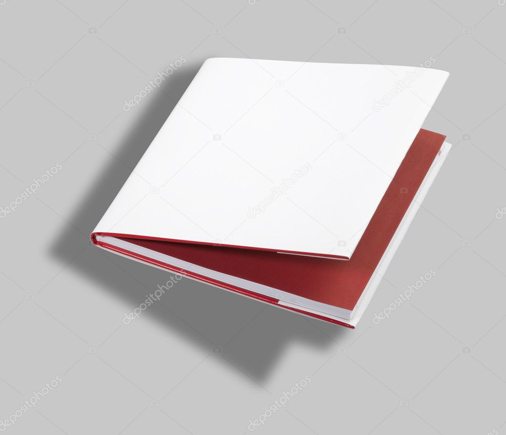 Blank book cover w clipping path