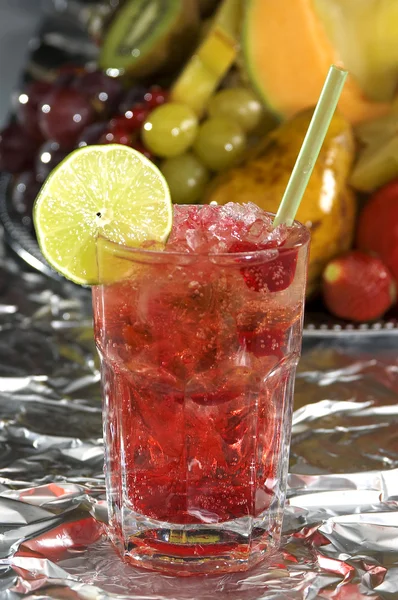 O Cocktail "Shirley Temple " — Fotografia de Stock