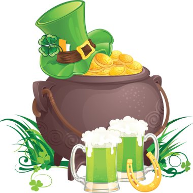 Saint Patrick's Day symbols clipart