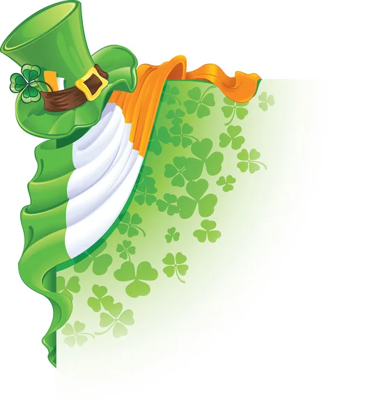 Saint Patrick'ın gün köşe — Stok Vektör