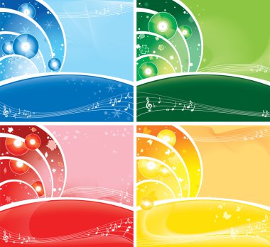 Seasonal brightness multicolour background clipart