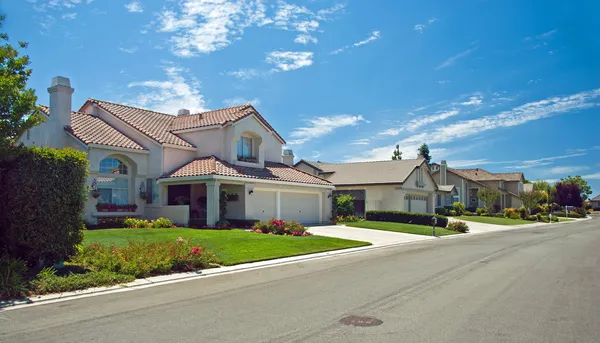 New American dream home panorama — Stock Photo, Image