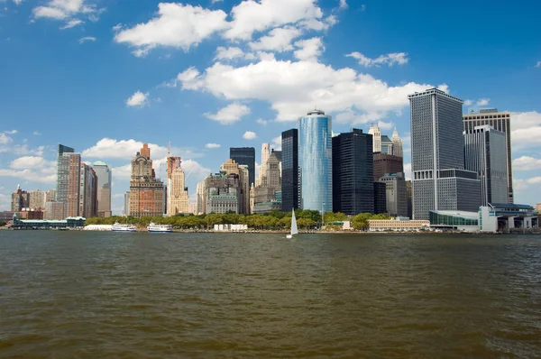 Panorama de Lower Manhattan em Nova York — Fotografia de Stock