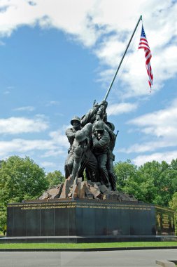 Iwo Jima Memorial in Washington DC clipart