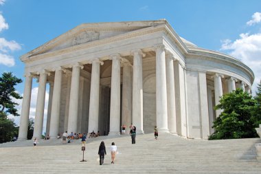 Jefferson Memorial in Washington DC clipart