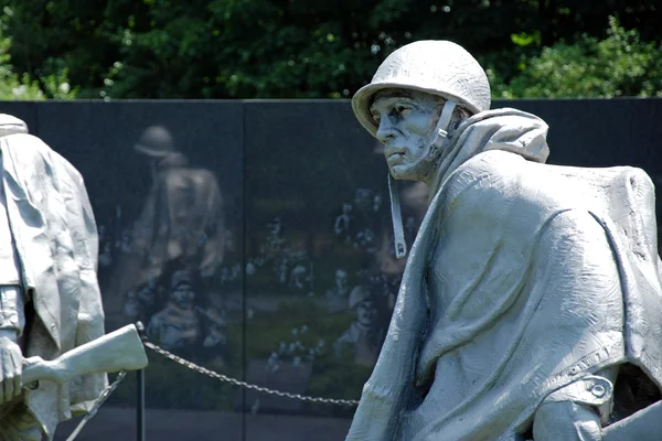 Memorial dos Veteranos de Guerra da Coreia em Washington DC — Fotografia de Stock