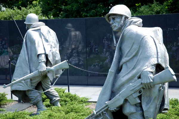 Denkmal für koreanische Kriegsveteranen in Washington — Stockfoto