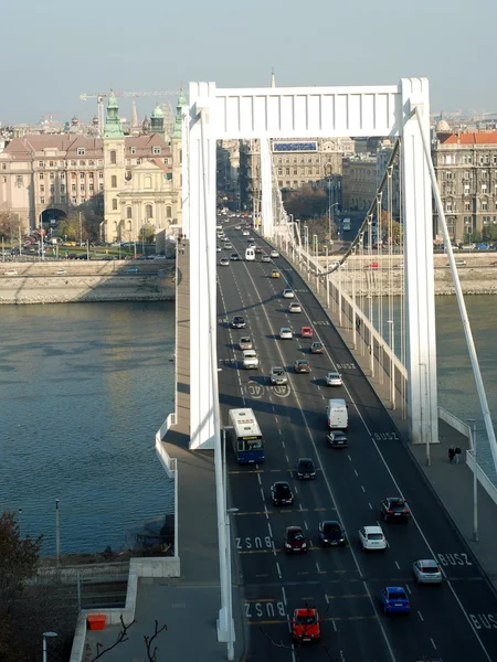 Puente Elizabeth en Budapest — Foto de Stock