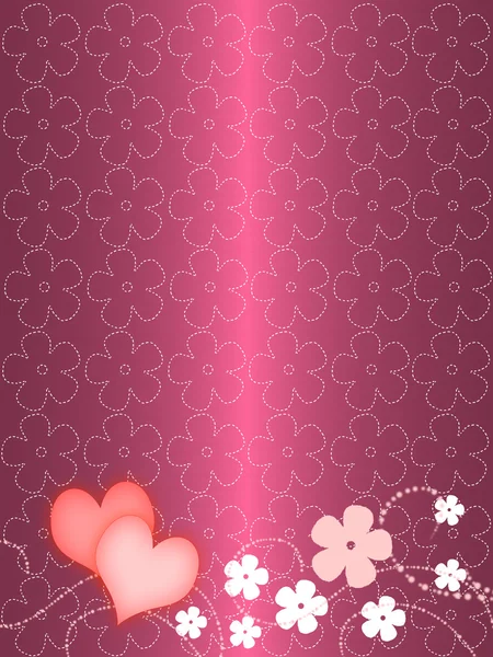 Pink floral background — Stock Photo, Image