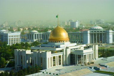 President palace in Ashgabat Turkmenistan clipart