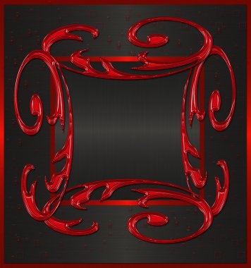 Kırmızı ile siyah vintage