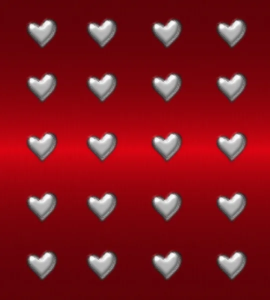 Red heart background — Stock Photo, Image