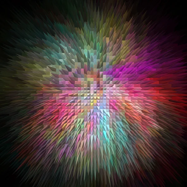 En eksplosjon av farger – stockfoto