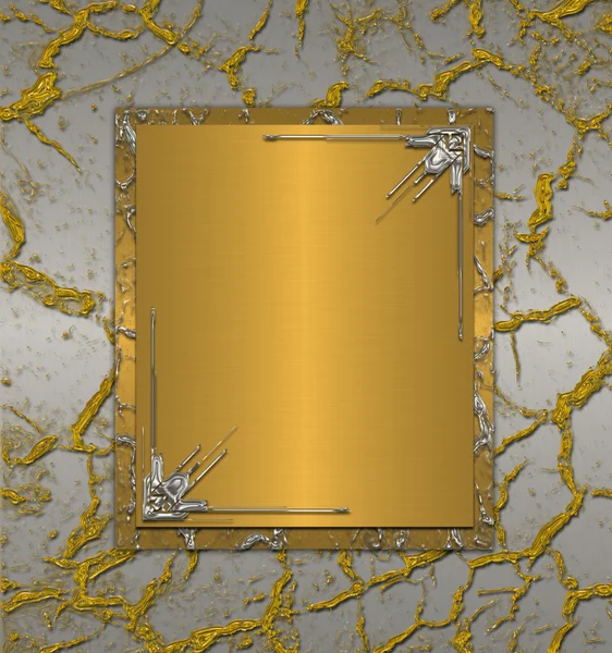 Crack template with gold — Stock Photo, Image