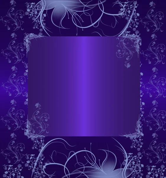 Темно-синий цветочный фон — стоковое фото