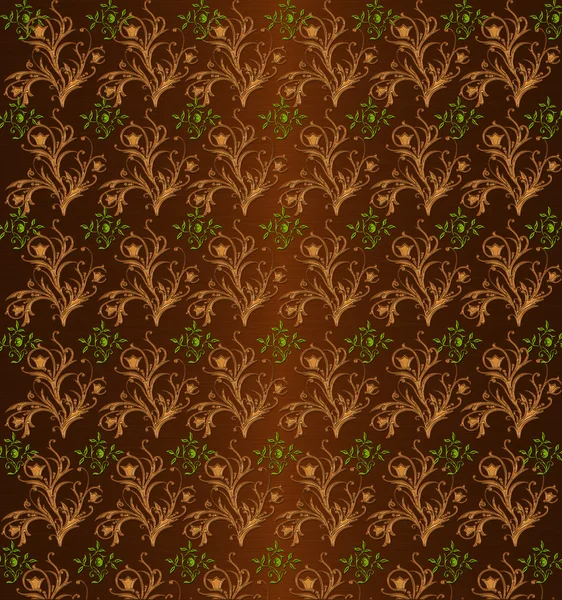 Brown floral vintage background — Stock Photo, Image