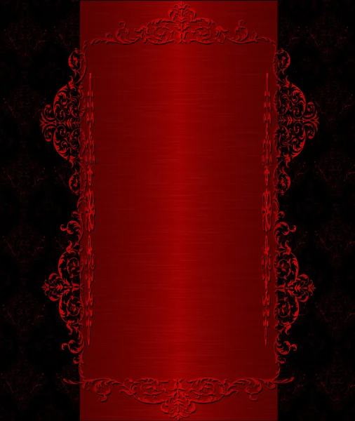 Rot mit schwarzem Jahrgang — Stockfoto