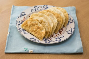 The Tatar meal pies fried with forcemeat clipart