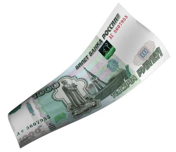 1000-Rubel-Note — Stockfoto